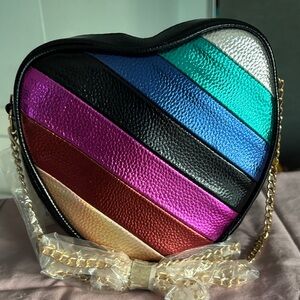 Multicolor Heart-Shaped Women's Bag